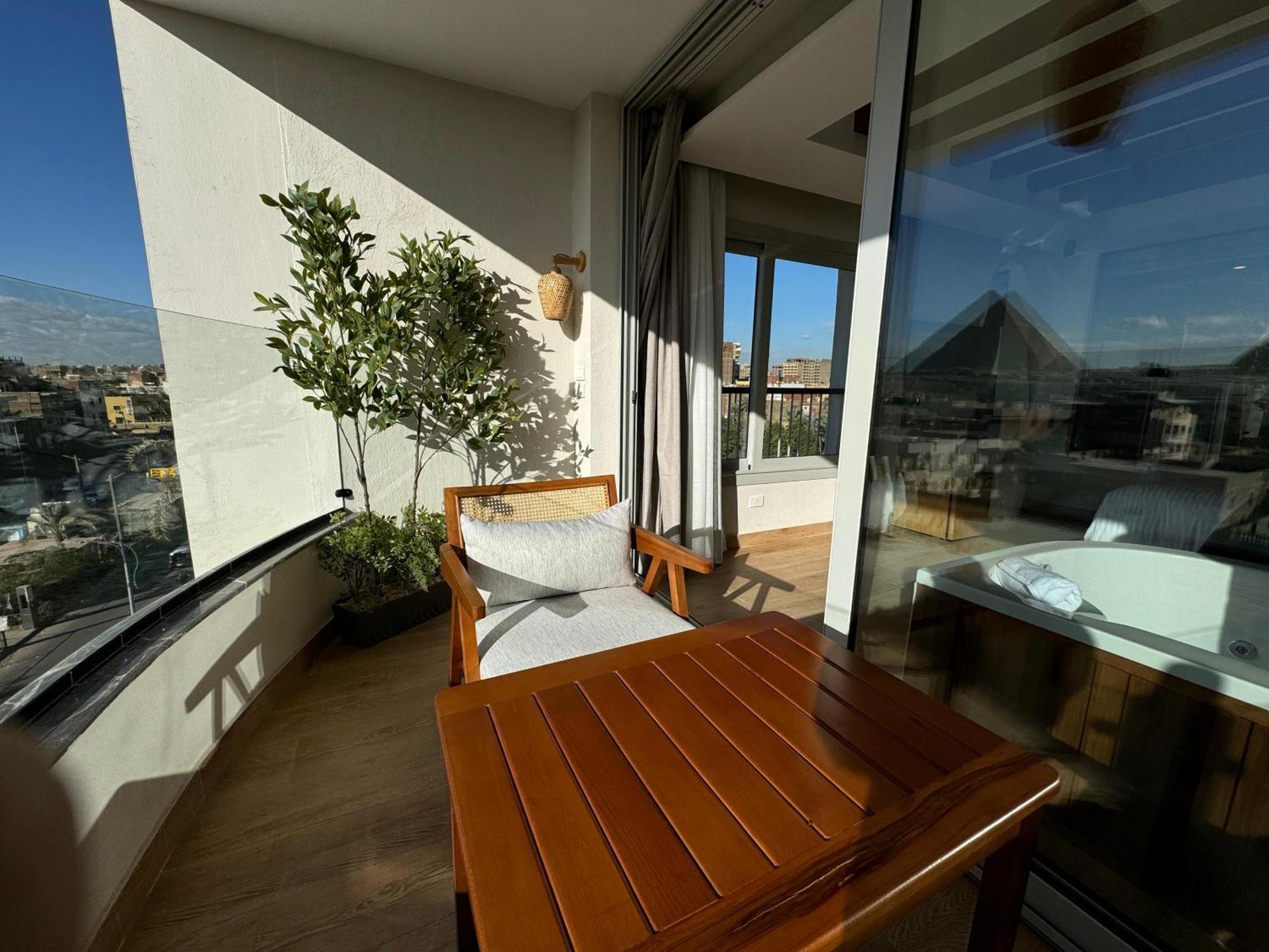 Galaxy Pyramids View Inn Kafret el-Gabal Exterior foto